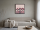 Three Women in Hats Wall Art — Original Palette-Knife Oil, Pink & Navy