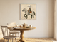 Cowboy on Horseback Wall Art — Original Palette-Knife Oil, Grey & Olive