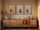 A Quiet Day Triptych — 3 Original Oils, Moss & Clay
