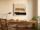 Horizontal Bands Abstract Wall Art — Original Palette-Knife Oil, Ochre & Chocolate
