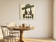 Woman in a Wide Hat Wall Art — Original Palette-Knife Oil, Olive & Cream