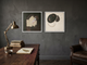 Arch & Organic Forms — Set of 2 Original Oils, Charcoal & Oxblood