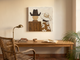 Cowboy & Cowgirl from Behind Wall Art — Original Palette-Knife Oil, Brown & Cream