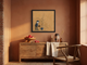 Woman Watering a Plant Wall Art — Original Palette-Knife Oil, Ochre & Teal