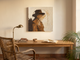Arched Niche Abstract Wall Art — Original Palette-Knife Oil, Chocolate & Cream