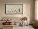 Shepherd and Flock Wide Wall Art — Original Oil Landscape, Sage & Terracotta
