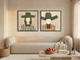 Cowgirl and Cowboy — Set of 2 Original Oils, Olive & Sienna