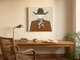 Cowboy from Behind Wall Art — Original Palette-Knife Oil, Olive & Caramel