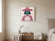 Lady with a Bouquet Wall Art — Original Palette-Knife Oil, Rose & Emerald