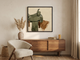 Western Saddle & Bandana Wall Art — Original Palette-Knife Oil, Olive & Sienna