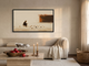 Pigeon Feeder Wide Wall Art — Original Oil, Cream & Rust