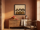 Three Women in Hats Wall Art — Original Palette-Knife Oil, Chocolate & Tan