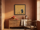Old Man Feeding Pigeons Wall Art — Original Palette-Knife Oil, Ochre & Teal