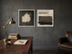 Arch & Bands — Set of 2 Original Oils, Charcoal & Oxblood