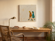 Couple Walking Together Wall Art — Original Pop-Colour Oil, Orange & Teal