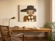 Lady in a Brown Hat Wall Art — Original Palette-Knife Oil, Chocolate & Rust