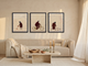 A Quiet Day Triptych — 3 Original Oils, Wine & Oat