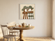 Two Ladies in Hats Wall Art — Original Palette-Knife Oil, Olive & Sienna