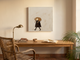 Shepherd Carrying a Lamb Wall Art — Original Palette-Knife Oil, Chocolate & Cream