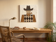 Harlequin Cowboy Wall Art — Original Palette-Knife Oil, Brown & Tan