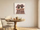 Two Ladies in Hats Wall Art — Original Palette-Knife Oil, Plum & Tan